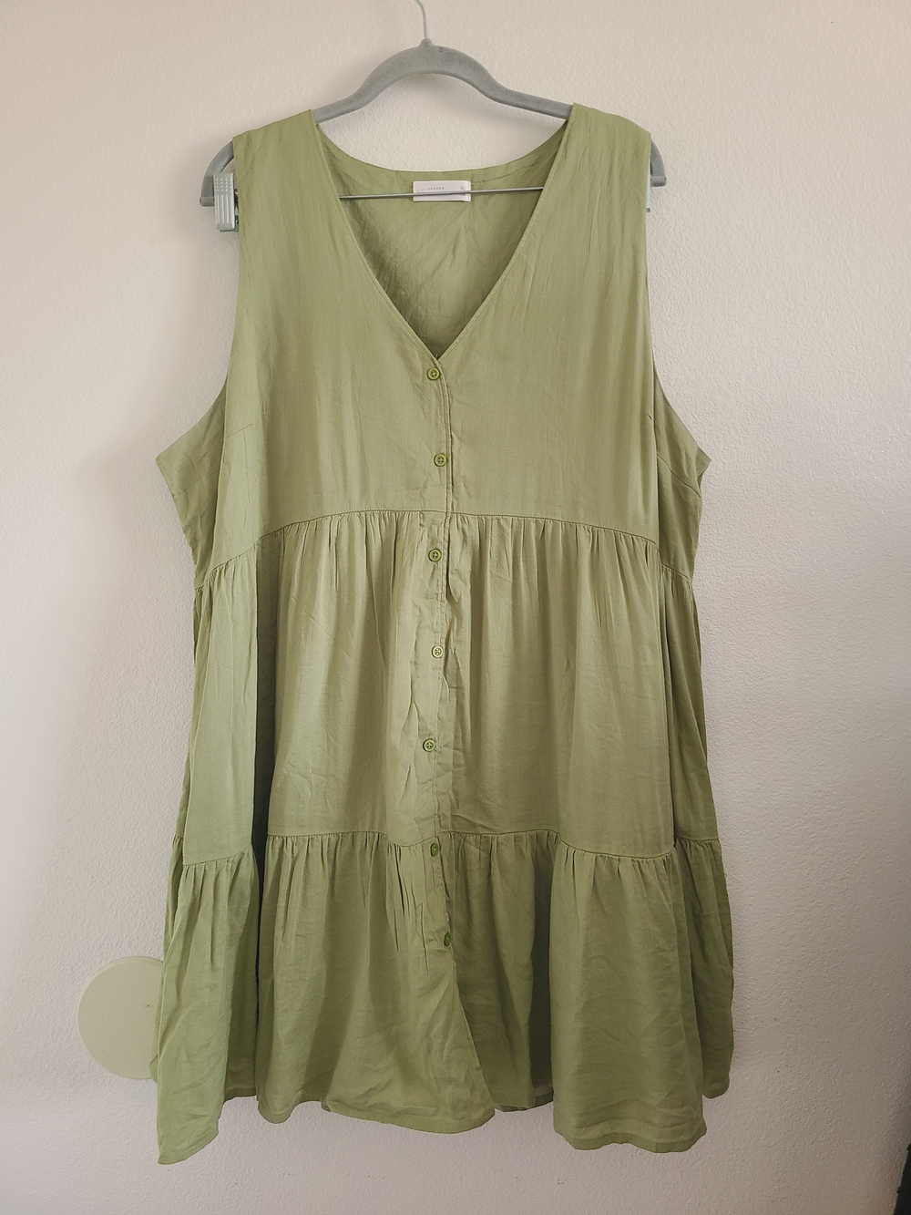 Lauren Conrad Green Tiered Dress
